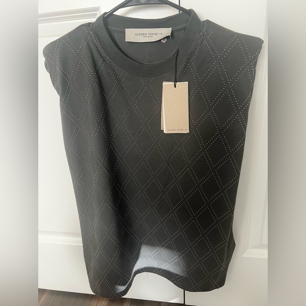 Golden Goose Sleeveless studded Crew